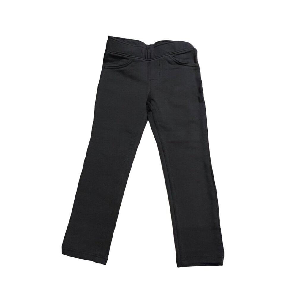 Jumping Beans Jeans Pants Girls Size 3T Black Knit Elastic Waistband Pull on sty